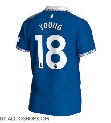 Everton Ashley Young #18 Prima Maglia 2023-24 Manica Corta